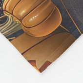 Yorkipoo Halloween Spooky Fleece Deken (Hoek)