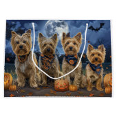 Yorkipoo Halloween Spooky Groot Cadeauzakje (Voorkant)