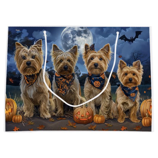 Yorkipoo Halloween Spooky Groot Cadeauzakje (Voorkant)