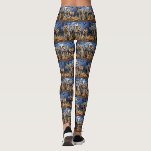 Yorkipoo Halloween Spooky Leggings (Achterkant)