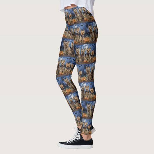 Yorkipoo Halloween Spooky Leggings (Links)