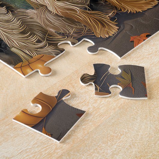 Yorkipoo Halloween Spooky Legpuzzel (Zijkant)