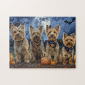 Yorkipoo Halloween Spooky Legpuzzel (Horizontaal)