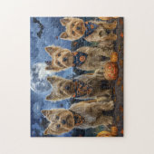 Yorkipoo Halloween Spooky Legpuzzel (Verticaal)