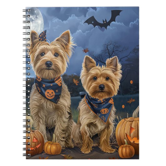 Yorkipoo Halloween Spooky Notitieboek (Voorkant)
