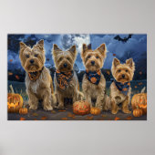 Yorkipoo Halloween Spooky Poster (Voorkant)