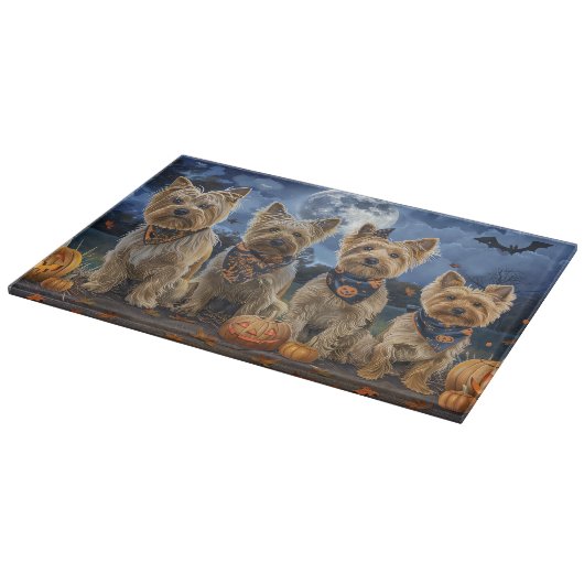 Yorkipoo Halloween Spooky Snijplank (Hoek)