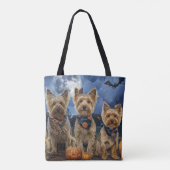 Yorkipoo Halloween Spooky Tote Bag (Achterkant)