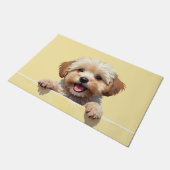 Yorkipoo Hond Deurmat Kunst (Schuin)