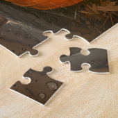 Yorkipoo-hond Herfst Oogst Thanksgiving Legpuzzel (Zijkant)