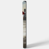 Yorkipoo-hond in de sneeuw met Kerstmis Case-Mate iPhone Case (Achterkant / Links)