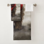 Yorkipoo Hond in Sneeuw Kerstmis Bad Handdoek (Insitu)