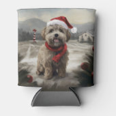 Yorkipoo Hond in Sneeuw Kerstmis Blikjeskoeler (Voorkant)