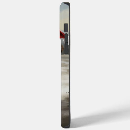 Yorkipoo Hond in Sneeuw Kerstmis Case-Mate iPhone Case (Achterkant / Links)