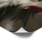 Yorkipoo Hond in Sneeuw Kerstmis Perfect Poster (Hoek)