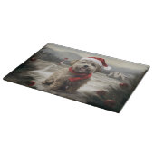 Yorkipoo Hond in Sneeuw Kerstmis Snijplank (Hoek)