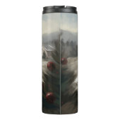 Yorkipoo Hond in Sneeuw Kerstmis Thermosbeker (Achterkant)