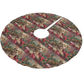 Yorkipoo Hond Kerstfeest Kerstboom Rok (Gekanteld)