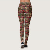 Yorkipoo Hond Kerstfeest Leggings (Achterkant)