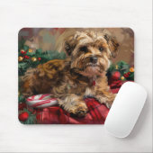 Yorkipoo Hond Kerstfeest Muismat (Met muis)