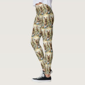 Yorkipoo Hond Met Paaseieren Vakantie Leggings (Links)