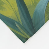 Yorkipoo Hond Spring Bloemen Schilderen Fleece Deken (Hoek)