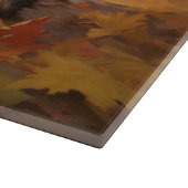 Yorkipoo in de herfst laat Herfst inspireren Snijplank (Hoek)