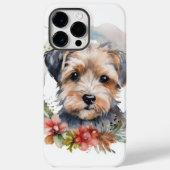 Yorkipoo Kerstkrans feestelijke pup Case-Mate iPhone Case (Achterkant)
