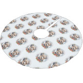 Yorkipoo Kerstkrans feestelijke pup Kerstboom Rok (Gekanteld)