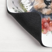 Yorkipoo Kerstkrans feestelijke pup Muismat (Hoek)