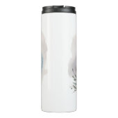 Yorkipoo Kerstkrans feestelijke pup Thermosbeker (Achterkant)