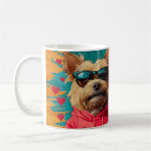 Yorkipoo met Hartrozen Valentijnsdag Koffiemok (Links)
