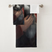 Yorkipoo met sinterklaas feestelijke kerst bad handdoek (Insitu)