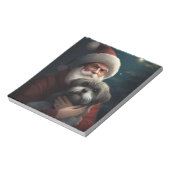 Yorkipoo met sinterklaas feestelijke kerst notitieblok (Linkerzijde)