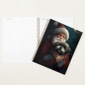 Yorkipoo met sinterklaas feestelijke kerst planner (Display)