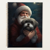 Yorkipoo met sinterklaas feestelijke kerst planner (Voorkant)