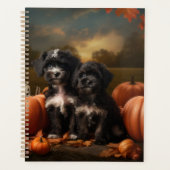 Yorkipoo Puppy Herfst Delight Pompoen Planner (Voorkant)