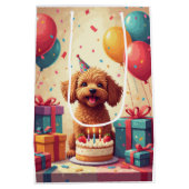 Yorkipoo verjaardagsfeest medium cadeauzakje (Achterkant)