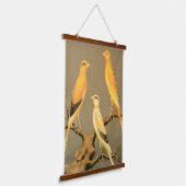 Yorkshire  canaries hangend wandkleed (Gebogen)