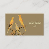 Yorkshire Canary Vintage Visitekaartje (Voorkant)