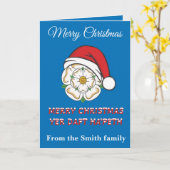 Yorkshire Christmas Merry Christmas Yer Daft Hapet Kaart (Gele Bloem)