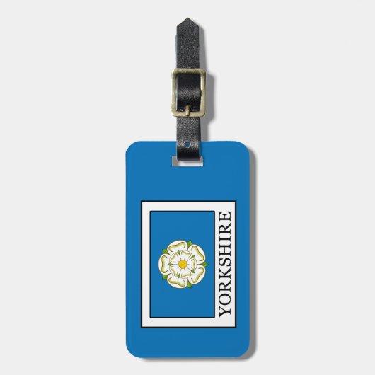 Yorkshire County England Bagagelabel (Voorkant verticaal)