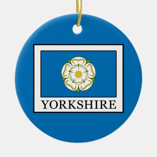 Yorkshire County England Keramisch Ornament (Voorkant)