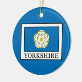 Yorkshire County England Keramisch Ornament (Links)