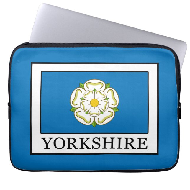Yorkshire County England Laptop Sleeve (Voorkant)