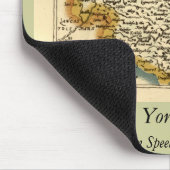 Yorkshire County England Oude antiquarische atlas Muismat (Hoek)