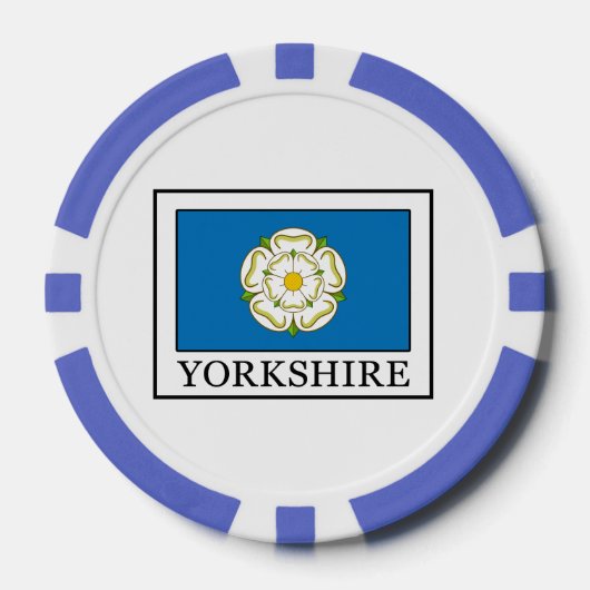 Yorkshire County England Poker Chips (Voorkant)