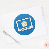 Yorkshire County England Ronde Sticker (Envelop)