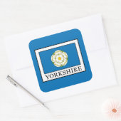 Yorkshire County England Vierkante Sticker (Envelop)