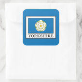 Yorkshire County England Vierkante Sticker (Tas)
